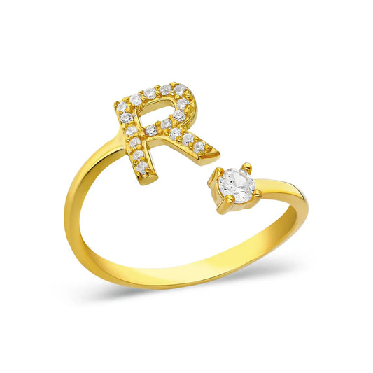 LETTER DIAMOND RING